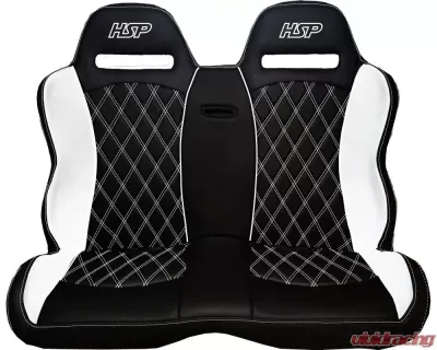 HSP Seats Bench Seat Black-Black HAVOC Series Polaris RZR 2015-2021 - HABR1HCBB-JJHX